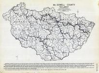 McDowell County - Sandy River, Browns Creek, North Fork, Elk Horn, Dig Creek, Adkin, West Virginia State Atlas 1933